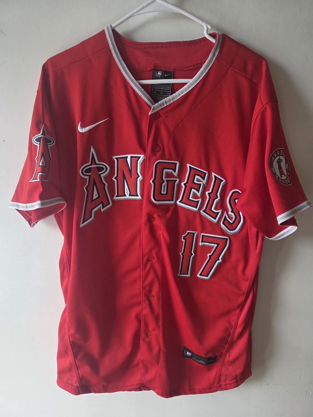 Shohei Ohtani #17 Los Angeles Angels Nike Authentic Jersey – Size 40 (M) Red